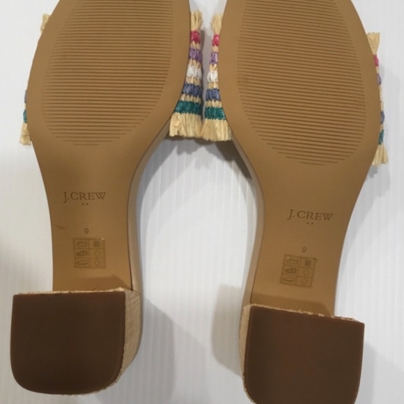 J.Crew Raffia mules US 9 NIB - Picture 2 of 5